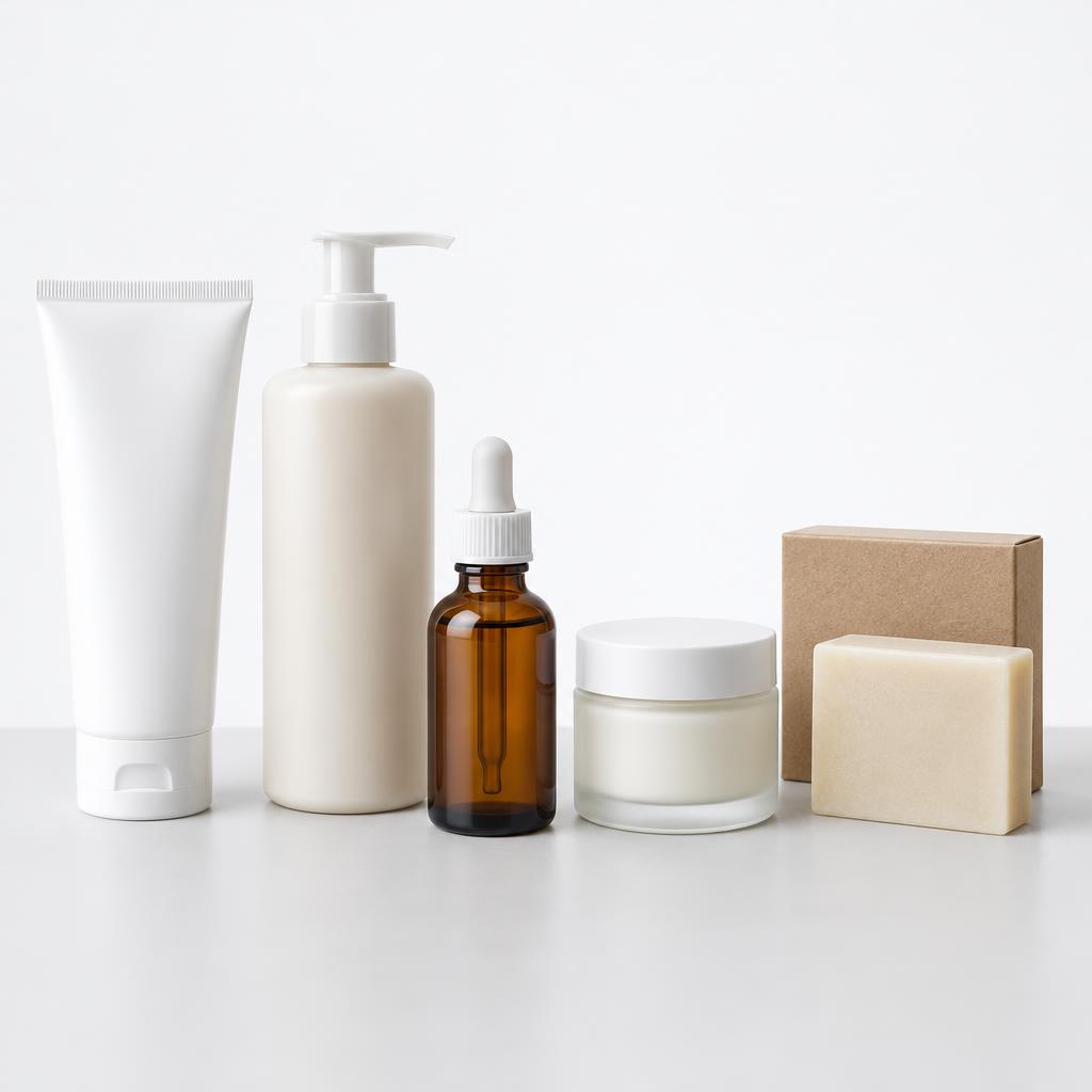 Illustrative beauty product assortment