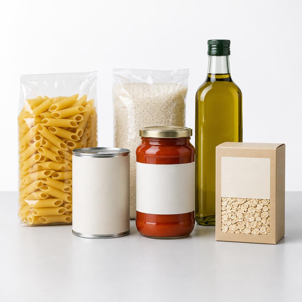 Illustrative grocery product assortment